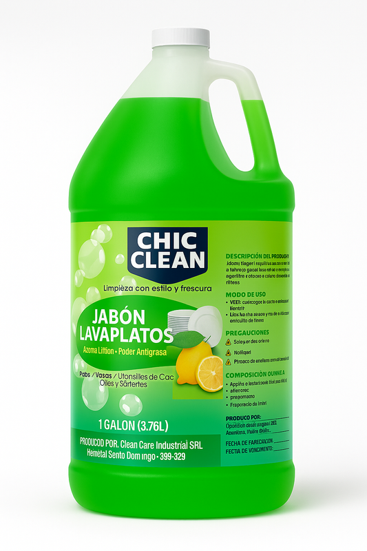 Jabón Lavaplatos Líquido Aroma Limón – Chic Clean